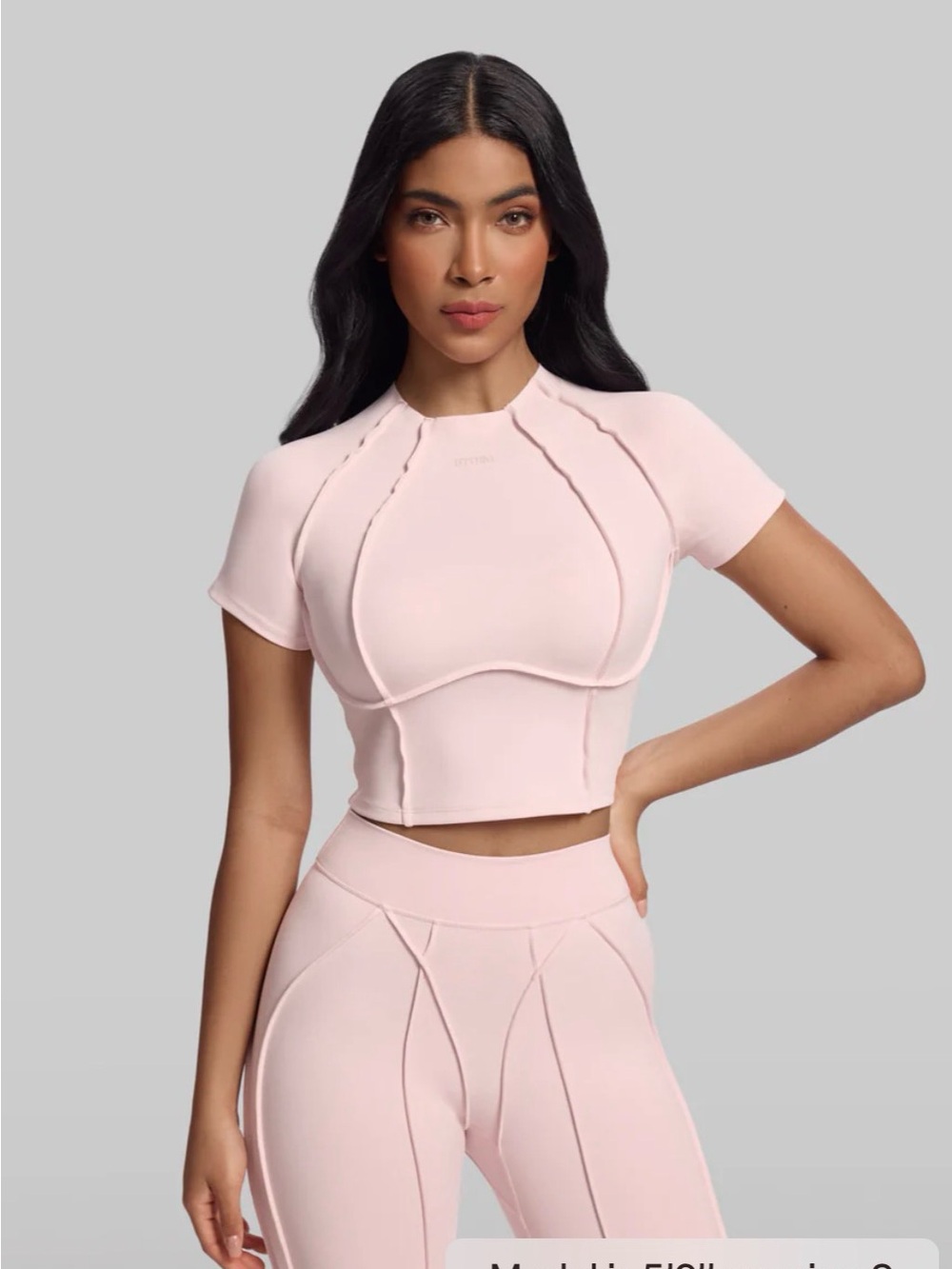 NWT BetterMe Contour Stitch Crop Top